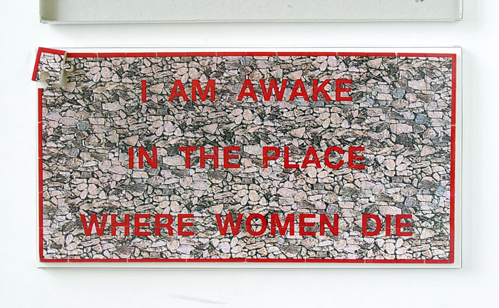 JENNY am 1996 | The the in where Die, Awake [multiple; Limited Women puzzle] I is Place Archive HOLZER,