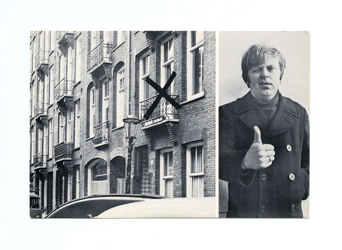 JAN DIBBETS, On May Archive Limited , is 9 1969 postcard] (friday),… The | [“X”